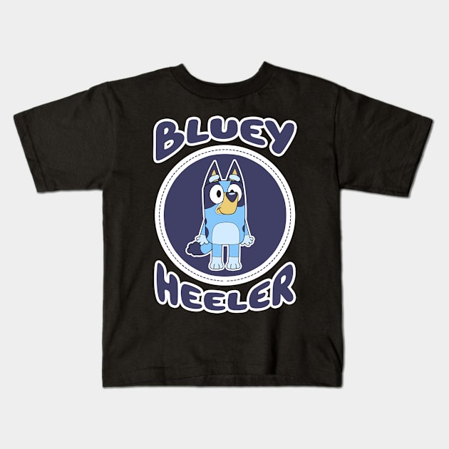 Bluey Heeler II Kids T-Shirt by Gunung Sambojorka